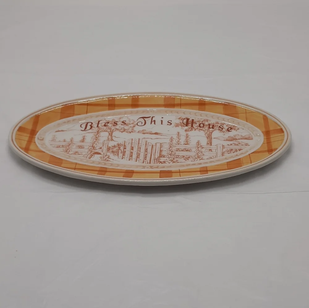 Fitz and Floyd Grand Haven Small Hostess Serving Tray Plate